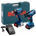 Set de instrumente pe acumulatori Bosch GSR180-Li+GDX180-Li