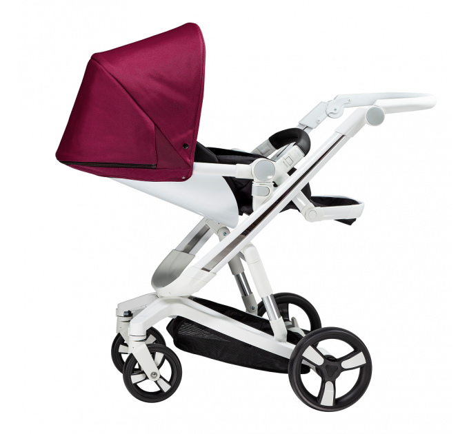 Carucior Bebumi Space Eco, White-Ruby