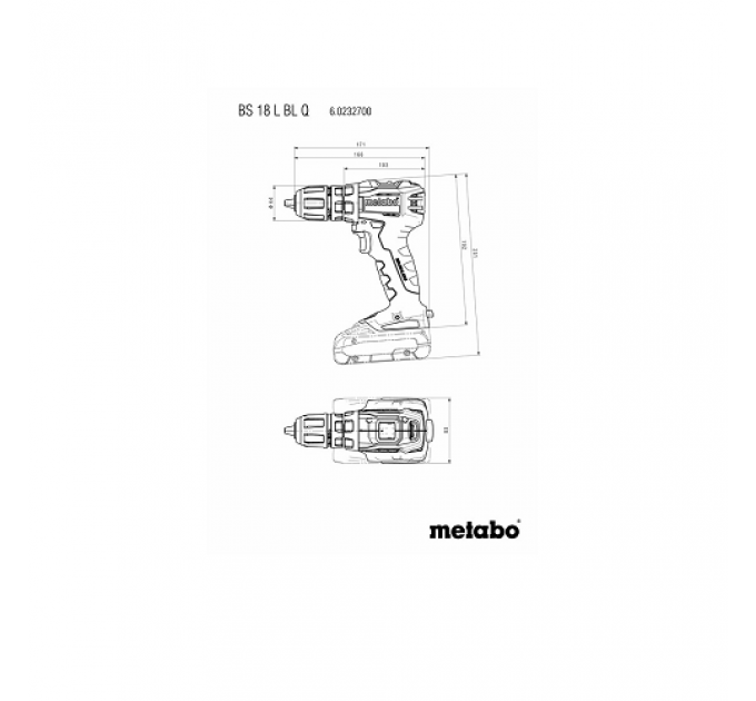 Mașină de găurit și înșurubat Metabo BS18L BL Q (602327500)