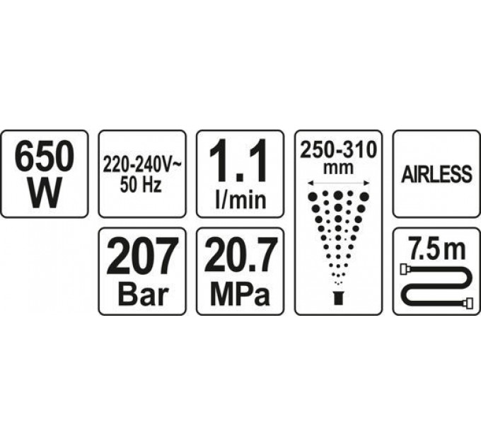 Pompa de vopsit airless 650W Yato YT-82560