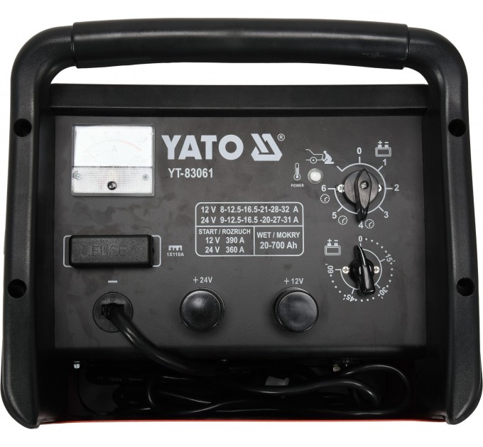 Incarcator acumulator auto cu pornire YATO YT-83061
