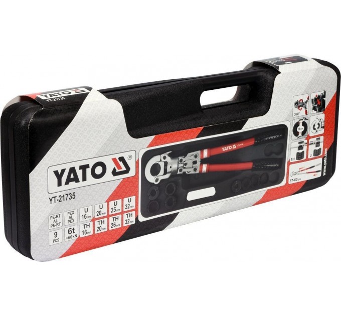 Cleste de presare pentru tevi metal-plastic Yato YT21735