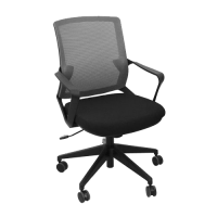 Офисный стул 610x630x885 мм, черный с серым