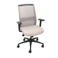 Офисный стул с серой сеткой, с высокой спинкой