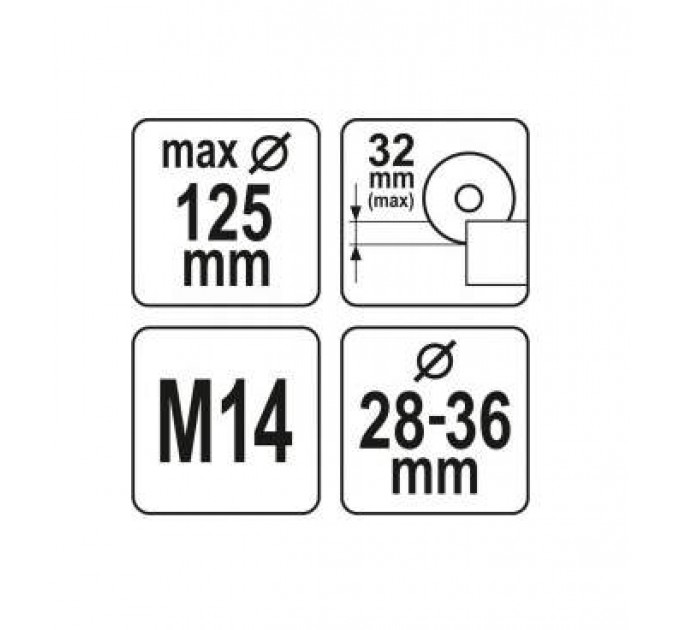 Sistem aspirare praf si aparatoare Yato YT-82992 115/125 mm