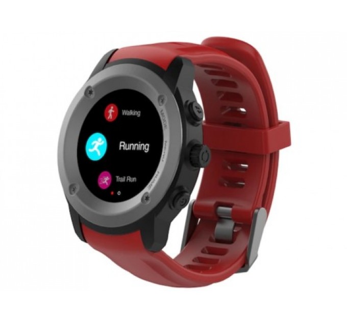 Maxcom Smartwatch FitGo FW17 POWER titanium/red