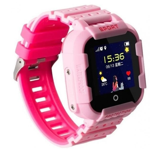 GPS-tracker pentru copii Smart Baby Watch KT03, Pink