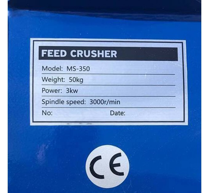 Tocator de furaje si cereale Ms-350 (motor inclus)