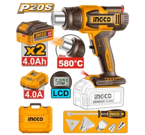 Аккумуляторный термофен INGCO HGLI20582