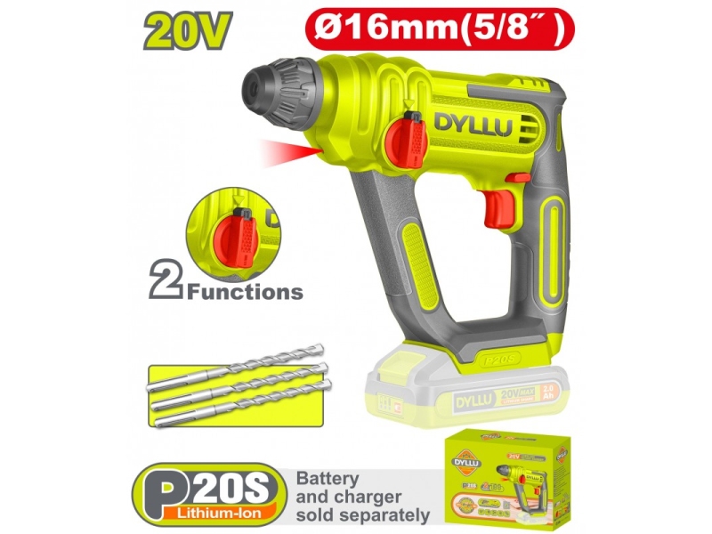 Product Перфоратор аккумуляторный SDS плюс с аккумулятором DYLLU DTLM1516 image
